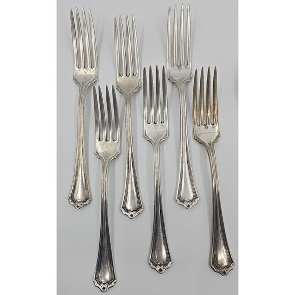 WM. A. Rogers SXR Silverplated Mixed Lot 19 Pc Spoons Forks Replacements Vtg - Picture 5 of 13